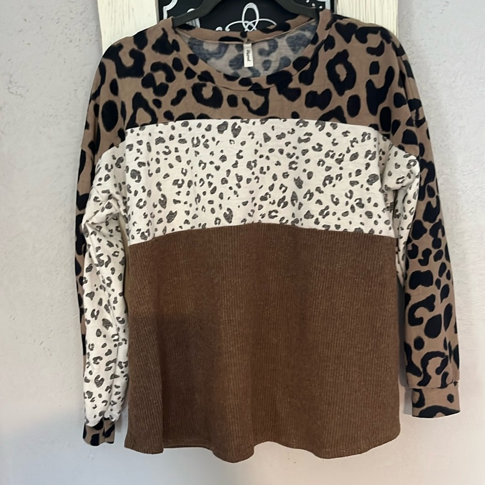 Cheetah Waffle Sweater